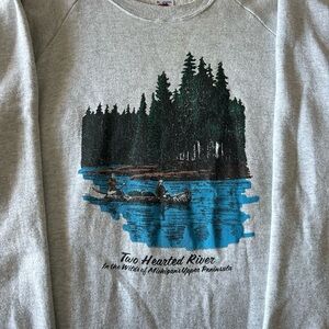 Vintage 90s Two Hearted River Sweatshirt